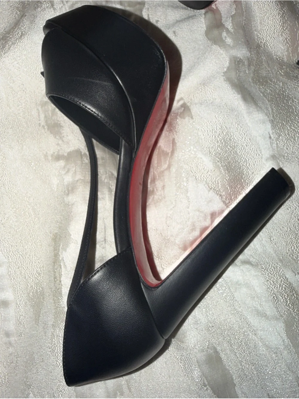 Auth Christian Louboutin Sandaloo  130 mm Strappy sandals -size 39 NWOT black